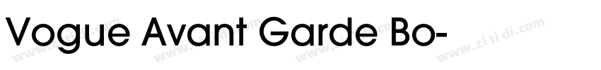 Vogue Avant Garde Bo字体转换